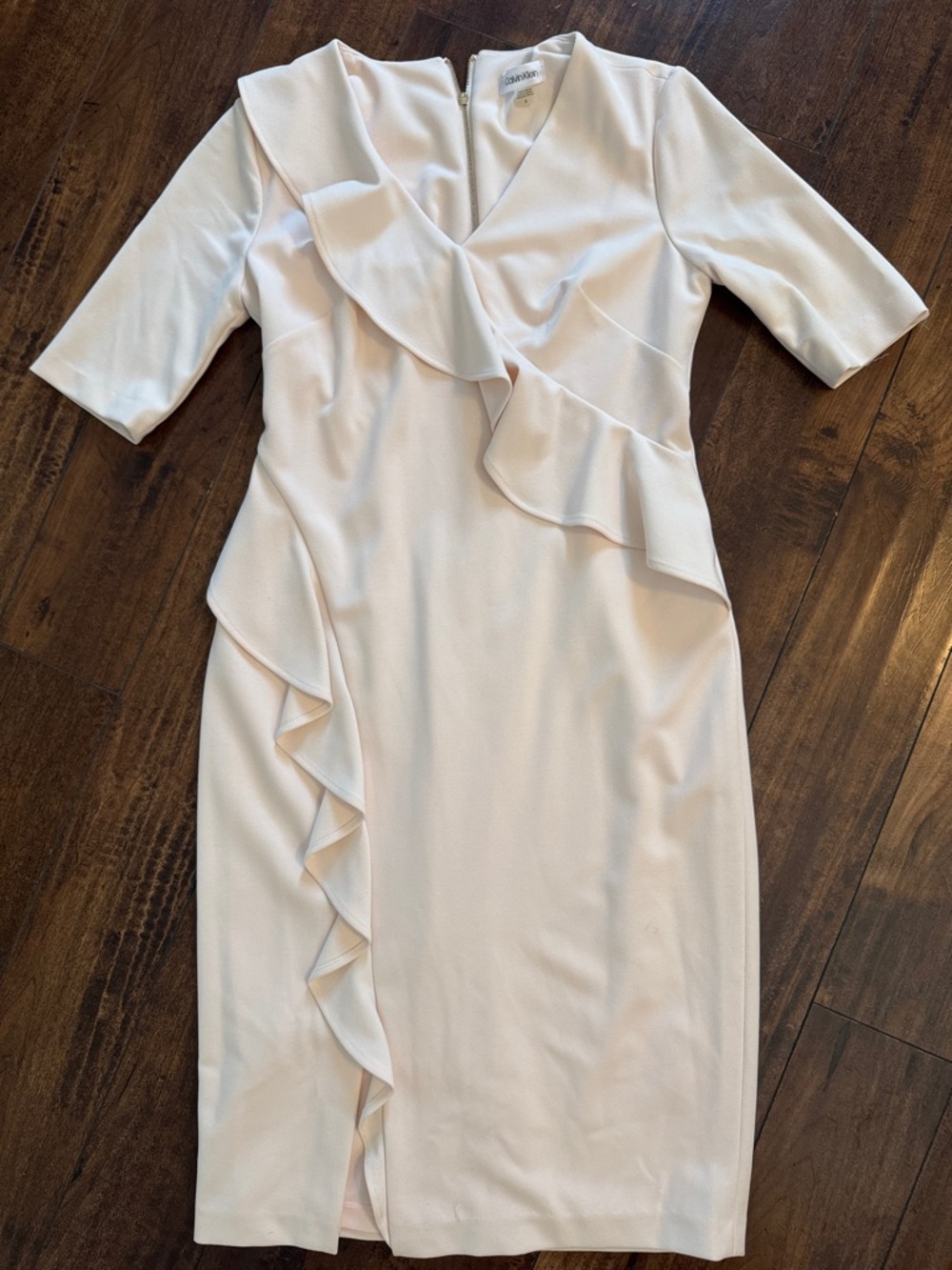 Calvin Klein Ruffle Midi Dress